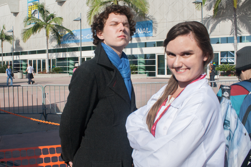 Sherlock and Molly cosplayers :D